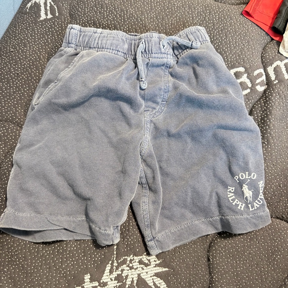 Polo by Ralph Lauren Boys Navy Blue Elastic-Waist Cotton Shorts